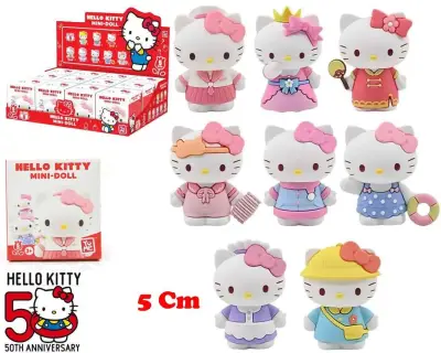 Figurine hello kitty 5cm dress up series display (12)